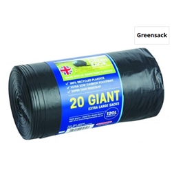 The Green Sack Extra Large Refuse Sacks 120 Litre Roll (Pack 20) 0703128