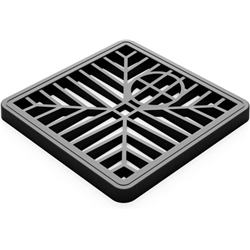 Janit-X Square Drain Covers Outdoor Drainage Channel - PVC Plastic Grid Cover