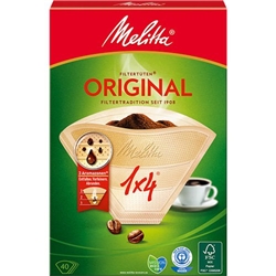 Melitta Original Size 1x4 Filter Papers 40's