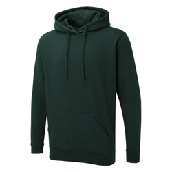 Uneek UX4 Hooded Sweatshirt Bottle Green Medium