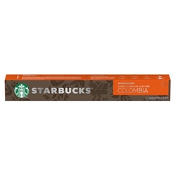 Starbucks Single Origin Coffee Colombia 10's (Nespresso Compatible Pods) - PACK (12)