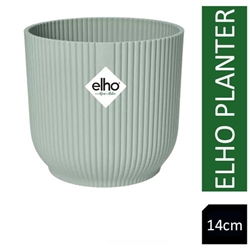 Elho Vibes Fold Round 14cm Display INDOOR Planter SORBET GREEN