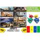 Janit-X Value Colour Coded Dustpan and Brush Set Green - PACK (24)