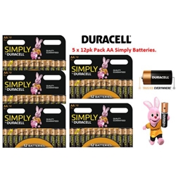 Duracell AA Simply Battery Pack 12's