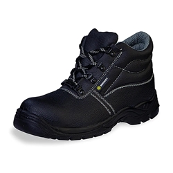 Beeswift Dual Density PU Chukka S3 4 D-Ring Steel Toe Capped Boots 1Pr Black 4 CF55BL04