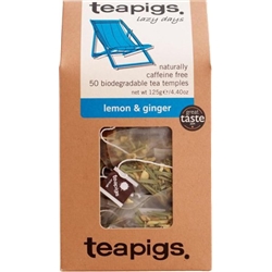 Teapigs Lemon & Ginger Tea Bags Made With Whole Leaves 50's