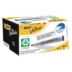 Bic Velleda 1701 Black Whiteboard Markers 12's - PACK (24)