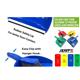 Janit-X Value Colour Coded Dustpan and Brush Set Green - PACK (24)