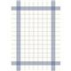 Dunisoft Towel Napkin Blue Check 38x54cm (250 Pack)