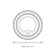 Vegware Hot Cup Lid Moulded Fibre 79-Series (1000 pack)