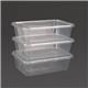 Fiesta Recyclable Plastic Microwavable Containers with Lid Medium 650ml (250 Pack)