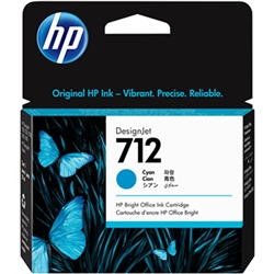 HP 712 Cyan Ink Cartridge - OEM