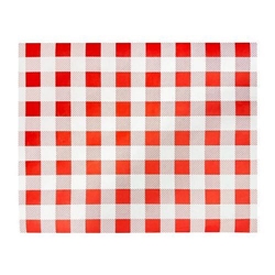 Fiesta Compostable Red Gingham Greaseproof Sheets 380x310mm (Pack 200)