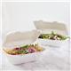Vegware Compostable Bagasse Clamshell Hinged Meal Boxes 228mm