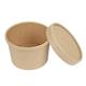Colpac Recyclable Kraft Microwavable Soup Cup Lids 8oz and 12oz (500 pack)