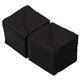 Swantex Cocktail Napkin Black 25x25cm 2ply 1/4 Fold (8 Pack)