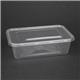 Fiesta Recyclable Plastic Microwavable Containers with Lid Medium 650ml (250 Pack)