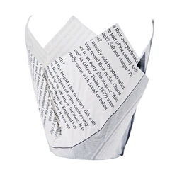 Grease-Resistant Paper Chip Crowns Newspaper Print (1100 pack)