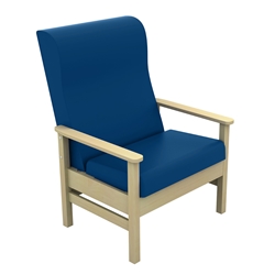 Sunflower High Back Bariatric Arm Chair - Anti-Bac Mid Blue