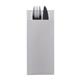 Europochette Classic Size Sea Salt Grey Cutlery Pouch with White 2ply Napkin (500 pack)