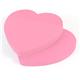 Pink Heart Shaped Sticky Post Notes (76x76mm), 100 Sheets per pad