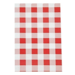 Greaseproof Paper Sheets Red Gingham 190 x 310mm (200 pack)