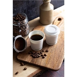 Vegware 62-Series CPLA Hot Cup Lid - 4oz (2000 Pack)