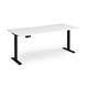 Elev8 Contract 1800w Straight Sit-stand Desk 1800mm X 800mm - Black Frame, White Top