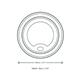 Vegware Hot Cup Lid Moulded Fibre 89-Series (1000 pack)