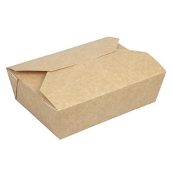 Colpac Recyclable Kraft Microwaveable Food Boxes 1950ml / 68oz (200 pack)