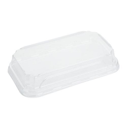 Fiesta Recyclable PET Lids for No. 1 Sushi Trays (300 Pack)