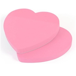 Pink Heart Shaped Sticky Post Notes (76x76mm), 100 Sheets per pad