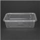 Fiesta Recyclable Plastic Microwavable Containers with Lid Medium 650ml (250 Pack)