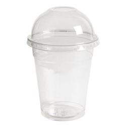eGreen Flexy-Glass Recyclable Domed Lids For Half Pint and Hi Ball Glasses With Hole 77mm (1000 Pack)