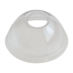 eGreen RPET Dome Lid with Straw Hole 93mm (1000 Pack)