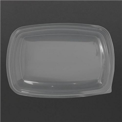 Fastpac Large Rectangular Food Container Lids 1350ml / 48oz (150 pack)