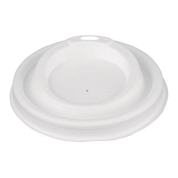 Fiesta Compostable Bagasse Coffee Cup Lids 340ml / 12oz (1000 Pack)