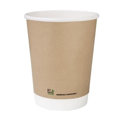 Fiesta Compostable Coffee Cups Single Wall 8oz (1000 Pack)
