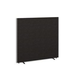 Floor standing fabric screen 1500mm high x 1600mm wide - black