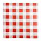 Fiesta Compostable Red Gingham Greaseproof Sheets 250x250mm (200 Pack)