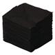 Swantex Cocktail Napkin Black 25x25cm 2ply 1/4 Fold (8 Pack)