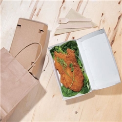 Fiesta Compostable Kraft Food Boxes Large 204mm (100 Pack)