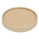 Colpac Recyclable Kraft Microwavable Soup Cup Lids 8oz and 12oz (500 pack)