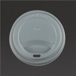 Vegware Compostable Lids for 340ml & 455ml Coffee Cups (1000 pack)