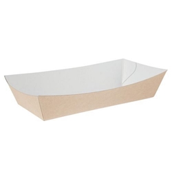 Colpac Compostable Kraft Food Trays Large 220mm (250 Pack)