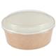 Colpac Recyclable Kraft Salad Pots With Lid Large 1300ml (150 pack)