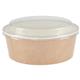 Colpac Recyclable Kraft Salad Pots With Lid Large 1300ml (150 pack)