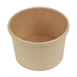 Colpac Recyclable Kraft Microwavable Soup Cups 225ml (500 pack)