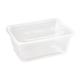 Fiesta Recyclable Plastic Microwavable Containers with Lid Large 1000ml (250 Pack)