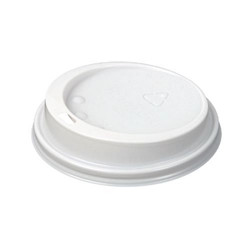 White Lid To Fit 340ml/455ml Huhtamaki Hot Cup (1000 pack)
